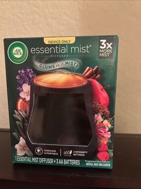 Air Wick Essential Mist Diffuser Glows as it Mists